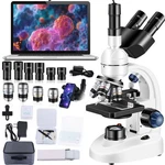 Adult Trinocular Microscope WF10X And WF25X Eyepieces 40X-5000X Magnification.... Fixed Price $321.79.