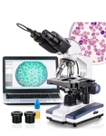 Amscope B120C-E5 40X To 2500X Led 3D Stage 5MP Camera Digital Compound.... Fixed Price $270.00.
