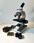 Amscope M150C 40X-1000X Portable Student Compound Microscope. Fixed Price $249.99.