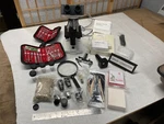 Amscope Biological Series Microscope BM-100FL Used Working Huge Lot! Everythin. Fixed Price $112.50.