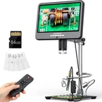 4K 60FPS 10.1" Hdmi Digital Microscope With Endoscope For Soldering, 64MP 3840P. Fixed Price $539.99.