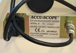 Accu-scope EXI-300 Inverted Binocular Microscope 4X 10X 40X Biological Lab. Fixed Price $555.00.