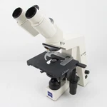 Zeiss Axiostar Plus Microscope W/ Head & Condenser, Optics - Stains Knobs. Fixed Price $199.95.