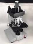 Vintage Leica Leitz Dialux Microscope W/ Trinocular Head 826190 D65381 - Works. Fixed Price $229.00.