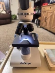 Amscope M162C 40X-1000X Dual Led Microscope + Prepared Slide Set PS25. Fixed Price $25.00.