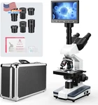 Lab Compound Trinocular Microscopes 40X-2500X Magnification With 7" Lcd Screen. Fixed Price $572.17.