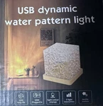 Square/cube-shaped Usb Led Long Life Dynamic Water Pattern Lamp 3 Light Levels!. Fixed Price $8.00.