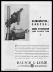 1937 Bausch & Lomb Rochester Ny Toolmaker's Dimensionshing Microscope Print Ad. Fixed Price $21.06.