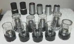 Lot Of 15 Microscope Objective Lenses & Eyepieces: Nikon, Bausch Lomb, Unitron. Fixed Price $67.99.
