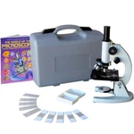 Amscope 40-1000X Monocular Student Compound Microscope W Case, 10PC Slides, Book. Fixed Price $153.99.