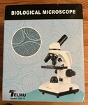 Telmu Biological Microscope XSP-75 White Black Dual Illumination Handheld. Fixed Price $65.00.