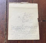 Scientist Microscope Double Sided A.e Beard Ae Original Sketch Drawing. Fixed Price $52.67.