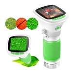 Aukclax 1000X Recordable Kids Microscope 200W Photo & Video Mini, White+green. Fixed Price $26.59.