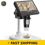 Elikliv EDM4 Lcd Digital Microscope 1000X Coin Magnifier 4.3" Pc View Usb Led. Fixed Price $54.99.