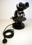 Carl Zeiss Binocular Microscope #4990251 - West Germany Objectives. Fixed Price $299.00.