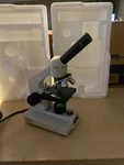 Wolfe Microscope- Model 59-1205 W/ 4X, 10X, 40X Objectives Illuminated Lighted. Fixed Price $47.50.