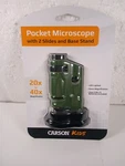 Carson Kids Microbrite 20X-40X Led Lighted Pocket Microscope For Learning. Fixed Price $12.00.