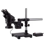 Amscope 3.5X-90X Zoom Binocular Stereo Boom Microscope W 80 Led Light Black. Fixed Price $730.99.