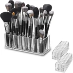 Alegory Acrylic Makeup Beauty Brush Organizer 24 Space Cosmetic Storage. Fixed Price $31.96.