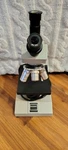 Micromaster Fisher Scientific Model Microscope LR33410 W/ Objectives ,10X. Fixed Price $74.99.