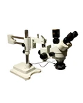 Amscope Trinocular Boom Stereo Zoom Microscope Polorizing Ring Light 8K Camera. Fixed Price $1080.00.