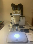 Omano 99B-V3 6.5X 45X Zoom Stereo Microscope Plus Accessories. Fixed Price $550.00.