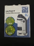 Hutact Pocket Microscope 60X-135X Azure Blue For Kids Ages 6+. Fixed Price $21.00.