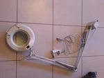 Luxo 22 Watt Magnifier Articulating Light White Swing Arm & Clamp Free Bulb. Fixed Price $134.69.