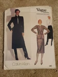 Vogue American Designer 1063 Calvin Klein Miss Jacket Skirt Blouse Sz 12 Vtg 80S. Fixed Price $14.99.