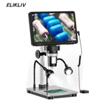 Elikliv 7'' Lcd Digital Microscope 1200X Screen 12MP Soldering Adults. Fixed Price $65.62.