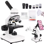 Compound Microscope, 2000X Magnification, With Smartphone Adapter, Slide Set,.... Fixed Price $105.95.