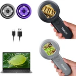 Tomlov Handheld Digital Microscope 100X Amplification Led & Uv Light Coin Loupe. Fixed Price $23.99.