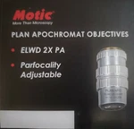 Motic PSM-1000 Objective Plan Apochromat Elwd 2X Pa For PSM1000 1101001700141. Fixed Price $729.00.