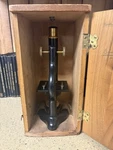 1926 Vintage Rare Find Student Bausch & Lomb Optical Microscope Wood Case. Fixed Price $249.99.