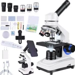 Herwicm Microscope For Adults & KIDS,40X-2000X Compound Silver. Fixed Price $97.94.