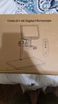 Tomlov TM4K 8" Lcd Autofocus Flex Arm Digital Microscope With Ring Light 52MP. Fixed Price $180.00.