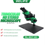 Relife Rl M3T-B3 Trinocular Hd Stereo Microscope With 0.5X Lens. Fixed Price $320.00.
