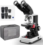 Dual Power Supply Lab Compound Binocular Microscope 40X-2500X Magnification,. Fixed Price $547.04.