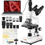 Compound Trinocular Microscope, 40X-5000X Magnification Lab. Fixed Price $325.49.