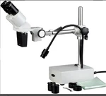 Amscope 10X-20X Led Binocular Stereo Microscope W Boom Arm + Gooseneck Light. Fixed Price $180.00.