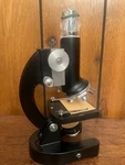 Monolux Microscope 40X-1200X With Vintage Wooden Case Working. Fixed Price $42.00.