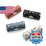Senseyo 4 Pcs Floral Lipstick Case Holder W/ Mirror, Cosmetic Storage Bag. Fixed Price $16.75.