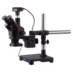 Amscope 3.5X-45X Trinocular Stereo Zoom Microscope Boom + 144-LED 5MP Camera. Fixed Price $906.99.