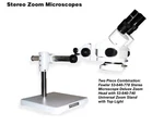 Fowler 53-640-778 Stereo Microscope Deluxe Zoom Head With 53-640-740 Stand. Fixed Price $1276.50.