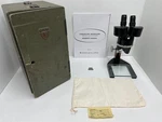 American Optical Ao Spencer 3 Stage Microscope Model B-26-8 W/original Ship Case. Fixed Price $300.00.