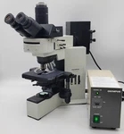 Olympus Microscope BX40 With Fluorescence, 10X ,40X, 100X, And Trinocular Head. Fixed Price $4500.00.