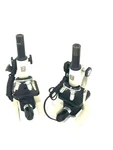 (lot Of 2) X National Optical Illuminated Microscope Model 106 Used.. Fixed Price $125.00.