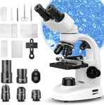 Compound Binocular Microscope For Adults, Professionals & Kids, 40X-2000X Magnif. Fixed Price $202.95.