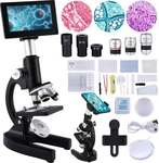 Microscope 40X-2500X Magnification With 4.3-INCH Display, Wide-angle Black. Fixed Price $93.16.