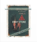 1926 Billings & Spencer Co. Drop Forged Mechanics Tools Metal Tin Sign Wall Art. Fixed Price $19.49.